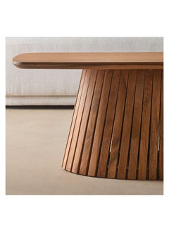 Home Box طاولة قهوة دلتشي دائرية من الخشب الصلب 60 × 45 × 115 سم  - Image 4
