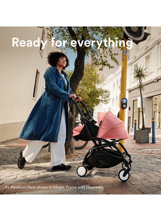 STOKKE Yoyo 0+ Newborn Pack, Newborn Stroller With Fully Reclining Seat And Newborn Nest, Toffee Color  - Image 4