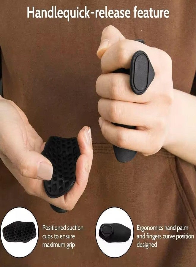 TRK hub Weight Lifting Hand Grips,Gym Gloves for Boys and Girls with Strong Wrist Support,Anti-Slip Rubber Plam Protector for Deadlifting,Pull-ups,Dumbells,Strenth Training&Gym Workout Steps and Hooks - Image 2