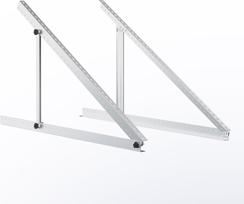 Renogy 50in Adjustable Solar Panel Mount Brackets with Foldable Tilt Legs on Any Flat Surface for RV, Roof, Boat, Supports Up to 320W, Over 160W N-Type Panels or 2 x 100W Panels - Image 1