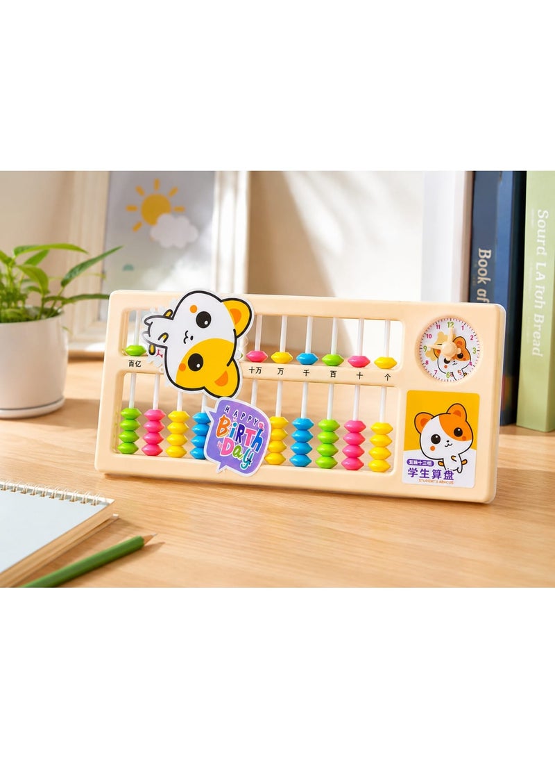 Educational Abacus for Kids - Kids Counting & Math Learning Tool - Interactive Toy with Built-in Clock - Develops Math Skills, Focus, and Logical Thinking - Image 3