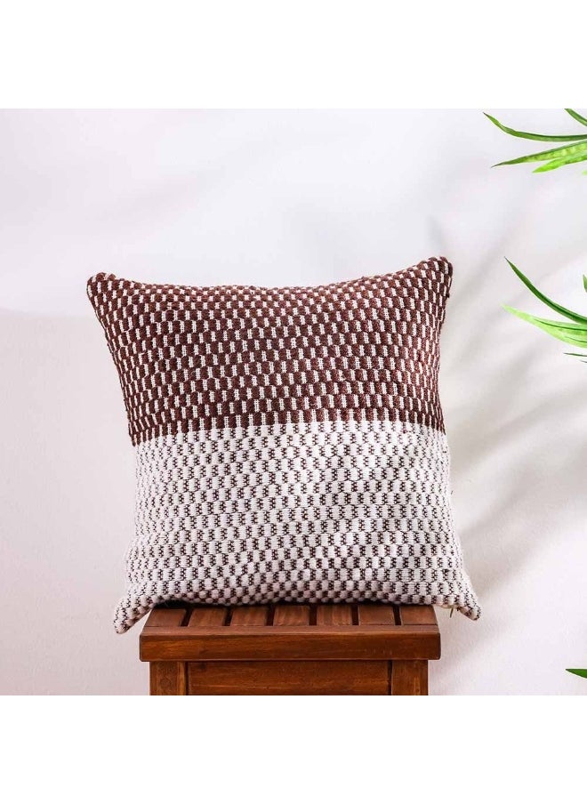 DANUBE HOME Outdoor Woven Cushion | Patio Throw Pillow Winter Garden Farmhouse Decor Outdoor Furniture | Decorative Pillows For Outdoor Seating Chair Sofa Swings 45X45cm-Multi Color 231202708927  - Image 1