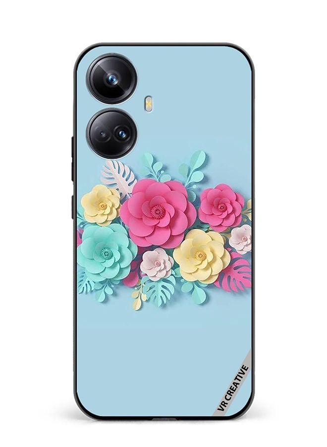 VR CREATIVE Protective Case Cover For Realme 10 Pro Plus Flower Design Multicolour - Image 1