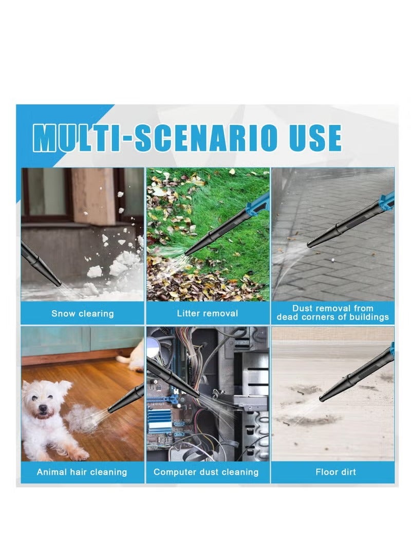 XiuWoo Cordless Leaf Blower, 150Mph 3 Speed Mode Handheld Electric Leaf Blowers 2-in-1 Lightweight Mini Cordless Leaf Vacuum with Brushless Motor, 2 Batteries - Image 5