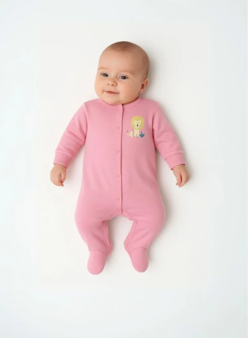 MINOTI 2-Pack Baby Sleepsuits with Full-Length Snap Closures