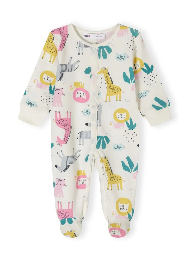 MINOTI 2-Pack Baby Sleepsuits with Full-Length Snap Closures