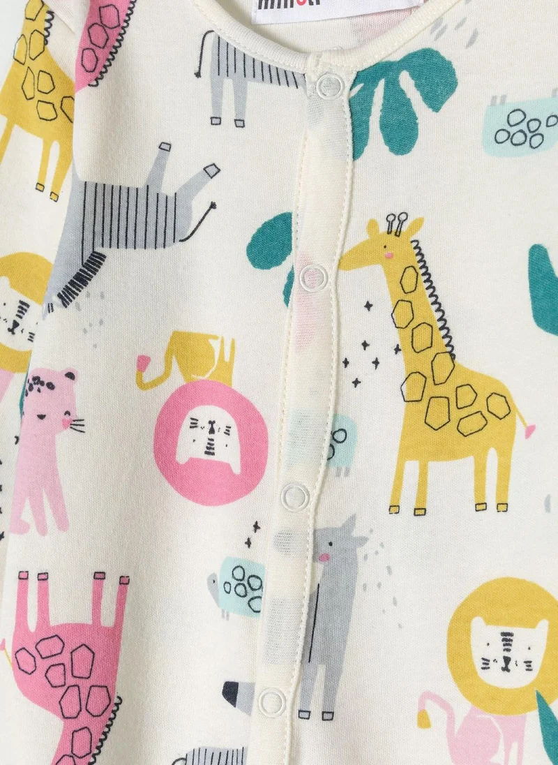 MINOTI 2-Pack Baby Sleepsuits with Full-Length Snap Closures