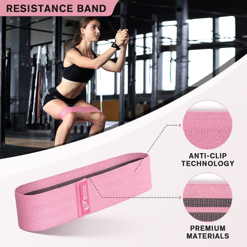 RitFit Upgraded 7 Pack Barbell Squat Pad Set with Resistance Band,2 Safety Straps,2 Gym Ankle Straps and Carry Bag,Workout for Lunges, Hip Thrusts,Protect Neck Shoulder(Pink) - Image 5