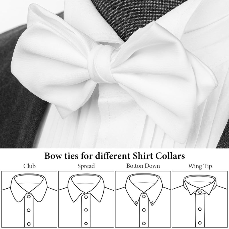HAWSON Bow Tie for Men Pre Tied Adjustable Mens BowTies Wedding Party Concerts Party Graduation - Image 4
