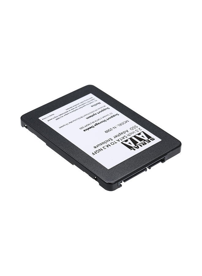 NIBEMINENT SATA To M.2 NGF SSD Adapter Enclosure 10 x 7 0.7centimeter Black - Image 1