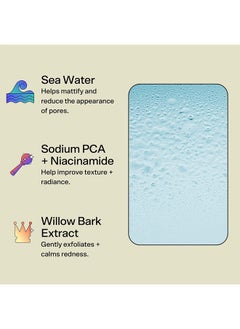 Bubble Skincare Bounce Back Balancing Facial Toner Mist - Hydrating Toner Spray + Pore Minimizer Made with Sea Water and Niacinamide to Help Improve Texture & Radiance (55ml)  - Image 4