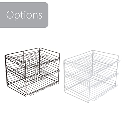 Smart Design Can Organizer for Pantry – Perfect for Kitchen Organization, Refrigerator, Cabinet, Spice Rack – 3 Tier Adjustable Can Storage - Steel Metal Shelves – Holds Up to 36 Cans - White - Image 5