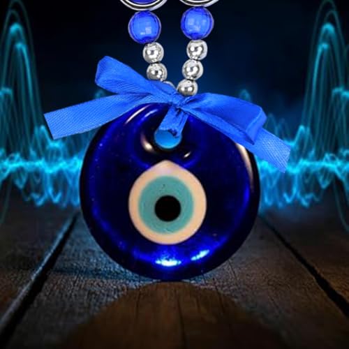 PACKNBUY Turkish Evil Eye Nazar Battu Hanging for Home Entrance Main Door Good Luck Decor Feng Shui Protection Charm Positive Energy Vastu Wall Hanging for Office Shop Car Mirror - Image 3
