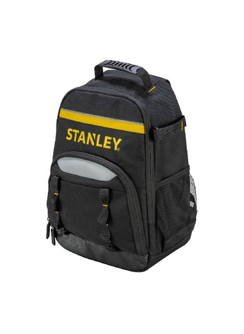 Soft Storage Zipper Closure Tool Backpack Black and Yellow 18.5 x 30.5 x 47.5 cm STST1-72335