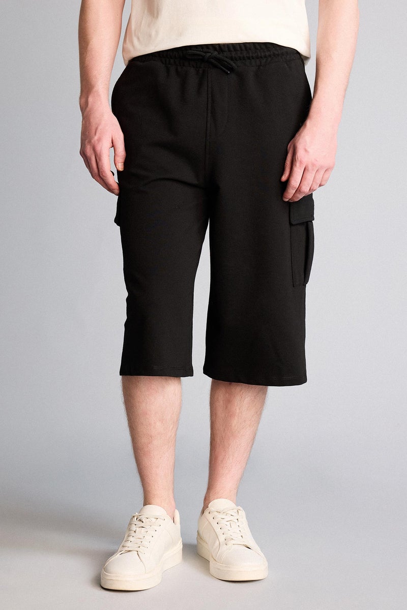 DeFacto Black Man Relax Fit Thin Sweatshirt Fabric Tall Short Casual - Image 3