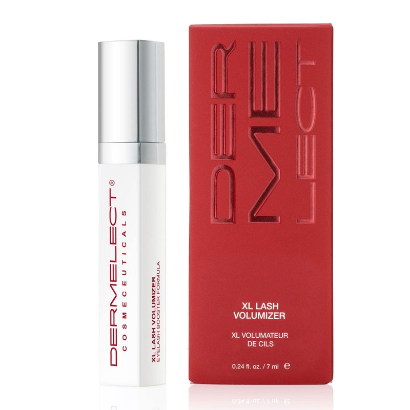 Dermelect XL Lash Volumizer for Lashes and Brows Anti Aging Serum with Peptides, Conditioning Treatment for Brittle, Thin, Sparse Eyelashes & Brows 0.24 oz - Image 1