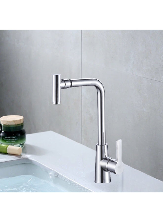 Wall Mounted Stainless Steel Kitchen Faucet – Chrome Finish, SASO Certified, 5-Year Warranty - Image 2