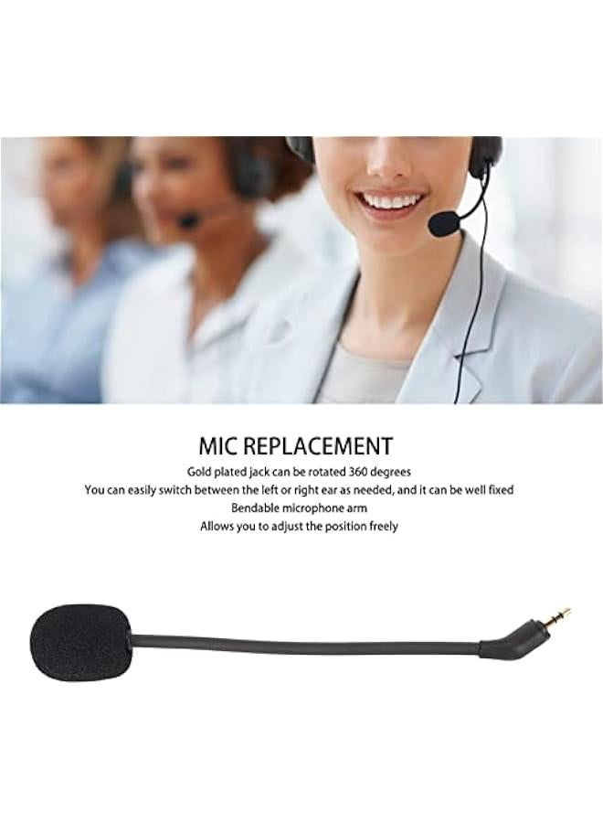 Game Mic Replacement for Logitech Astro, 2.5mm Detachable Plug and Play Microphone for Gaming Headsets, Noise Cancelling Design Rotatable Bendable Boom Microphone - Image 2