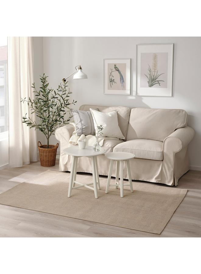 erorex Rug, Flatwoven, Natural/Light Grey, 133X195 Cm - Image 3