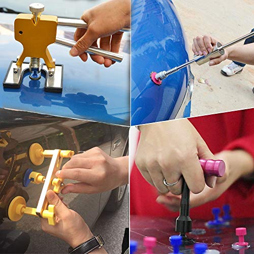 GLISTON DIY Paintless Dent Repair Kit 89pcs Dent Puller Tools Slide Hammer for Car Hail Damage Dent & Ding Remover - Image 2