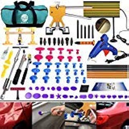 GLISTON DIY Paintless Dent Repair Kit 89pcs Dent Puller Tools Slide Hammer for Car Hail Damage Dent & Ding Remover - Image 1
