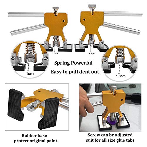 GLISTON DIY Paintless Dent Repair Kit 89pcs Dent Puller Tools Slide Hammer for Car Hail Damage Dent & Ding Remover - Image 5