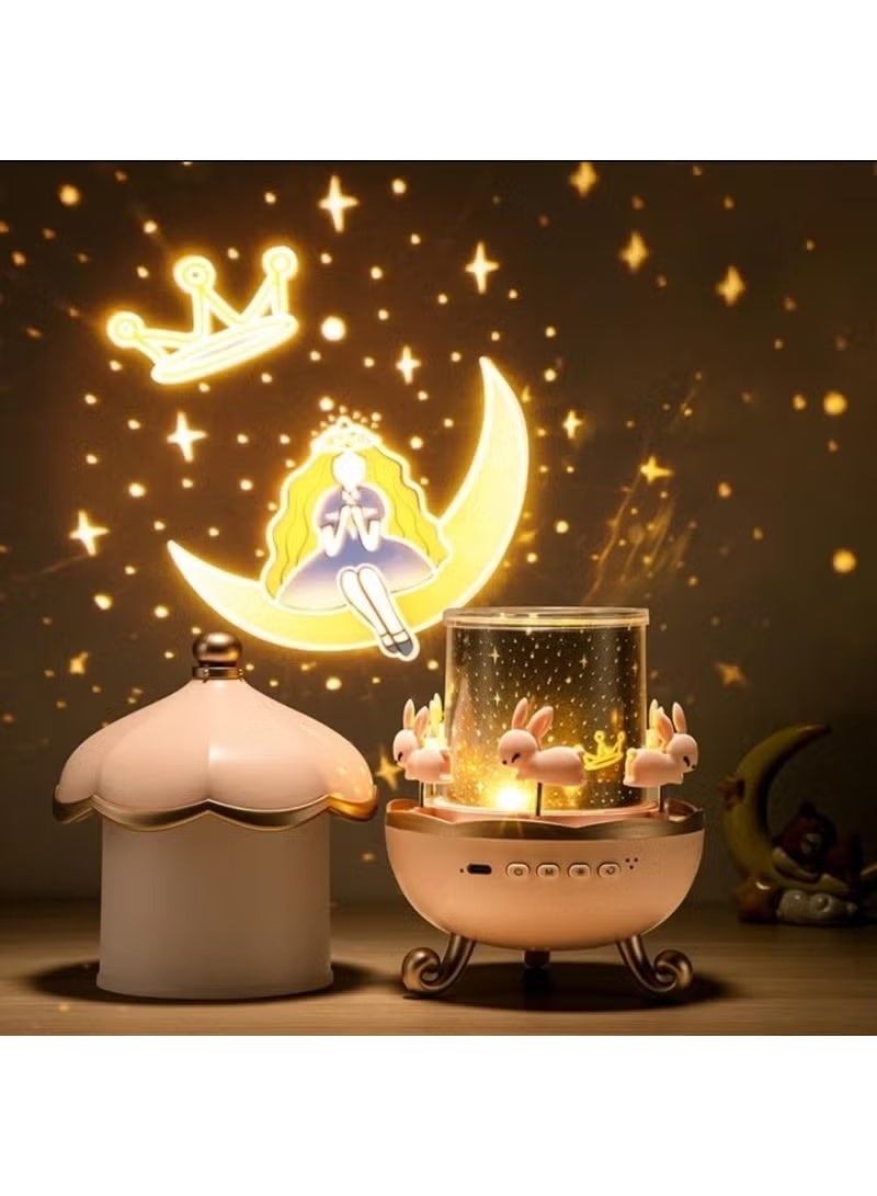 night light projector for displaying stars and decorating a child's or baby's bedroom, rabbit-shaped projector - Image 5