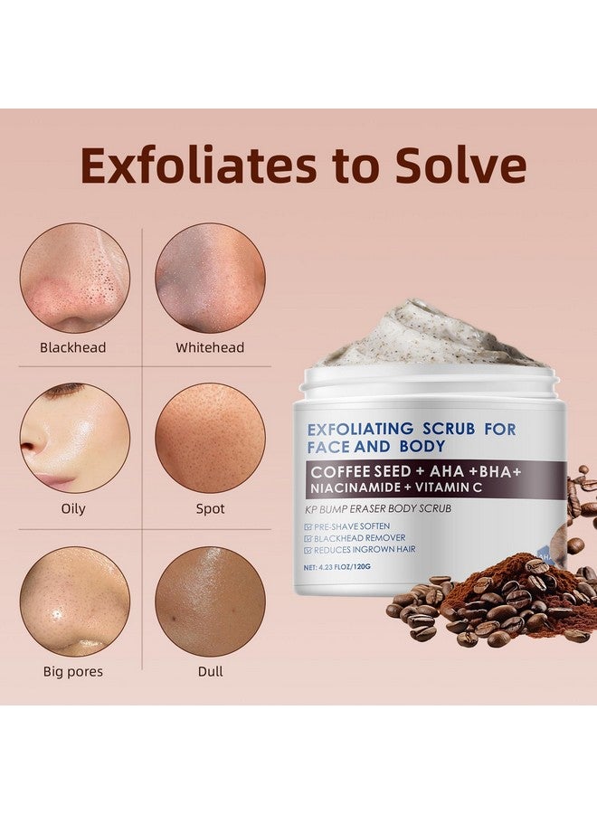 YAFUSIPE Kp Bump Eraser Body Scrub With 10% Aha Bha Ingrown Hair Treatment, Keratosis Pilaris Treatment Exfoliating Body Scrub Face Scrub For Men&Women, Body Exfoliator Exfoliant For Strawberry Leg Pre-Shaven - Image 2