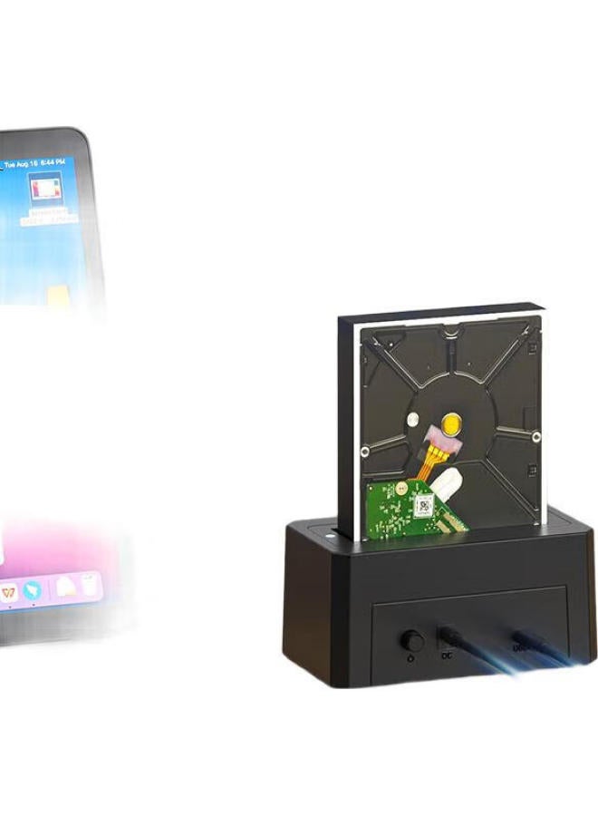 Acasis Sas Hard Drive Enclosure Base, 2.5/3.5 Inch, Usb3.0, For Desktop And Laptop, Sata Interface, Mechanical And Solid State Ssd, External Hard Drive Enclosure, Dual Bay, Ec-5351 - Image 2