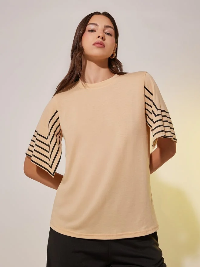 Take Two Striped Short Sleeves Regular Fit T-Shirt
