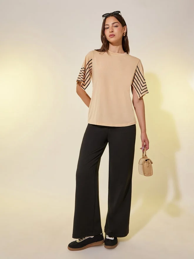 Take Two Striped Short Sleeves Regular Fit T-Shirt