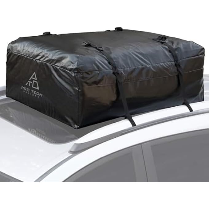 rayihni Sprint - 10 Cubic Feet Weatherproof Rooftop Cargo Carrier for Top of Vehicle, Attaches with or Without Roof Rack - Image 1