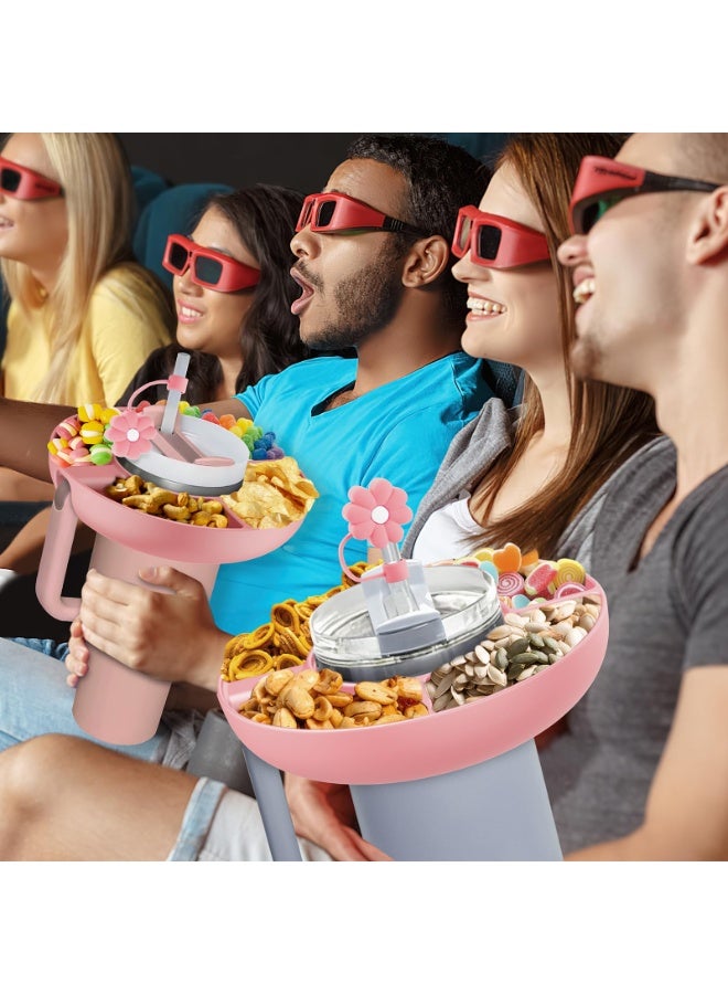 Stanley Cup 40 oz Snack Bowl with Handle, Compatible with Stanley Cup 40 oz Snack Bowl with Handle, Reusable Snack Bowl, Stanley Accessories, Silicone (PinkSnack Bowl h) - Image 5