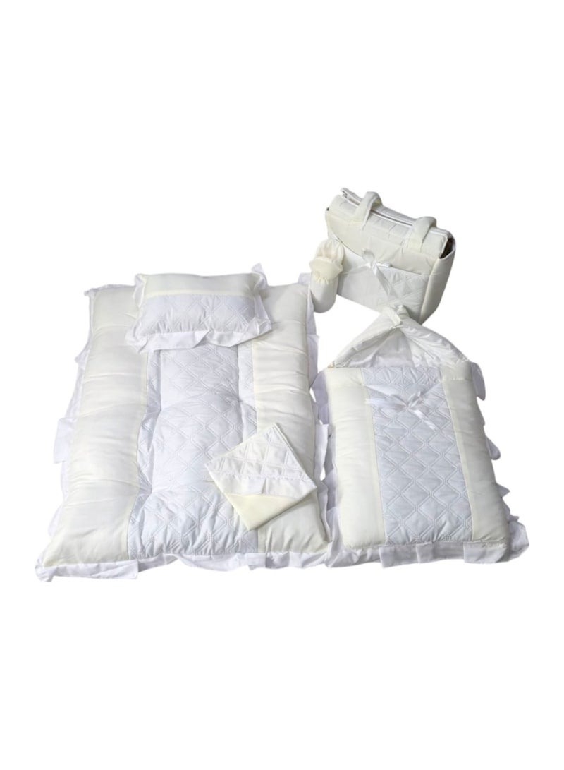 BABYCARA 6-Piece Set of Bed Sheet Baby House Diaper Bag Nursing Home  - Image 2