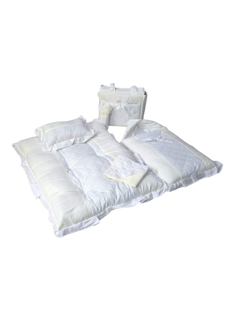 BABYCARA 6-Piece Set of Bed Sheet Baby House Diaper Bag Nursing Home  - Image 3