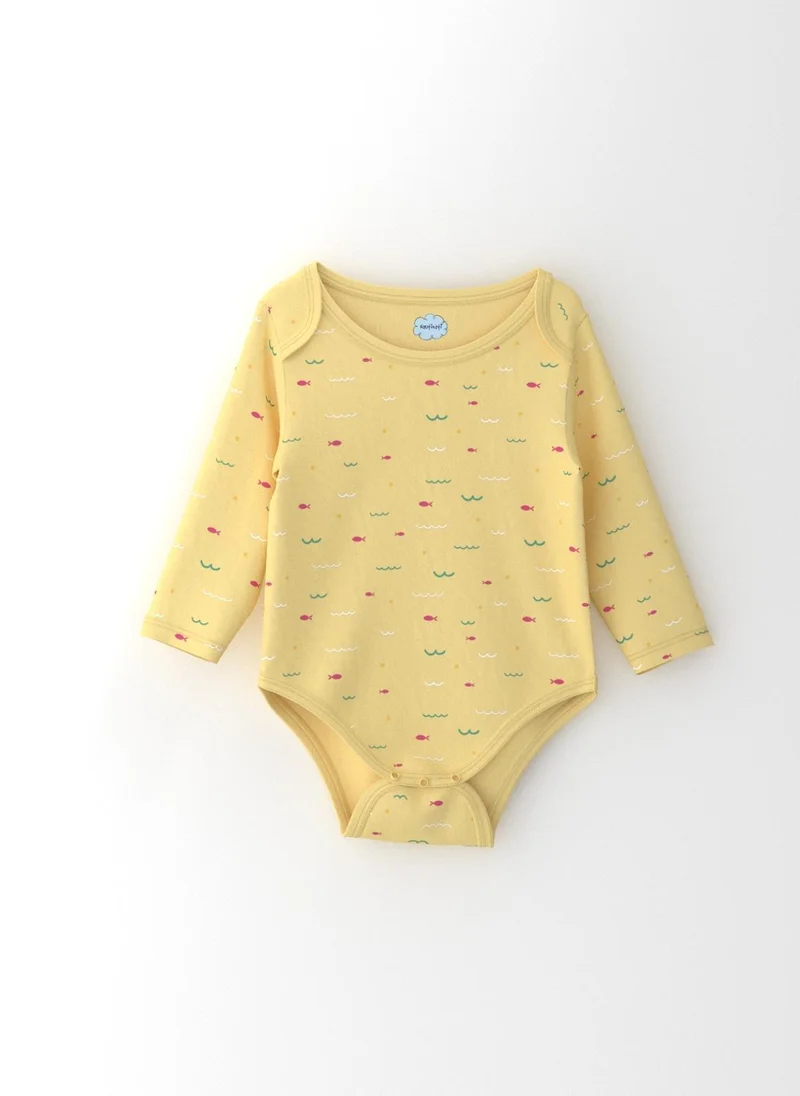 نوتيناتي Nautinati Girls' Cotton Printed Pack of 2 Bodysuit