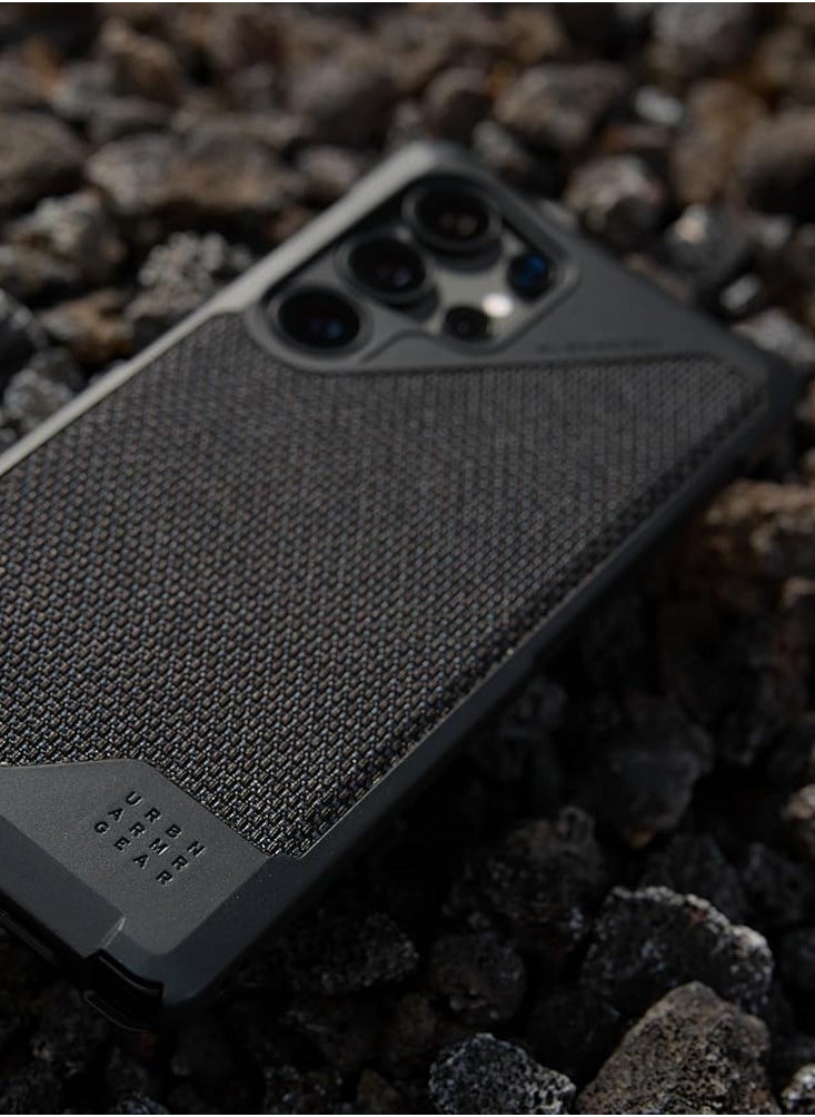 Urban Armor Gear - UAG Metropolis LT [MagSafe] Samsung Galaxy S25 ULTRA Case Cover [18 Feet Drop tested] - Kevlar Black - Image 1