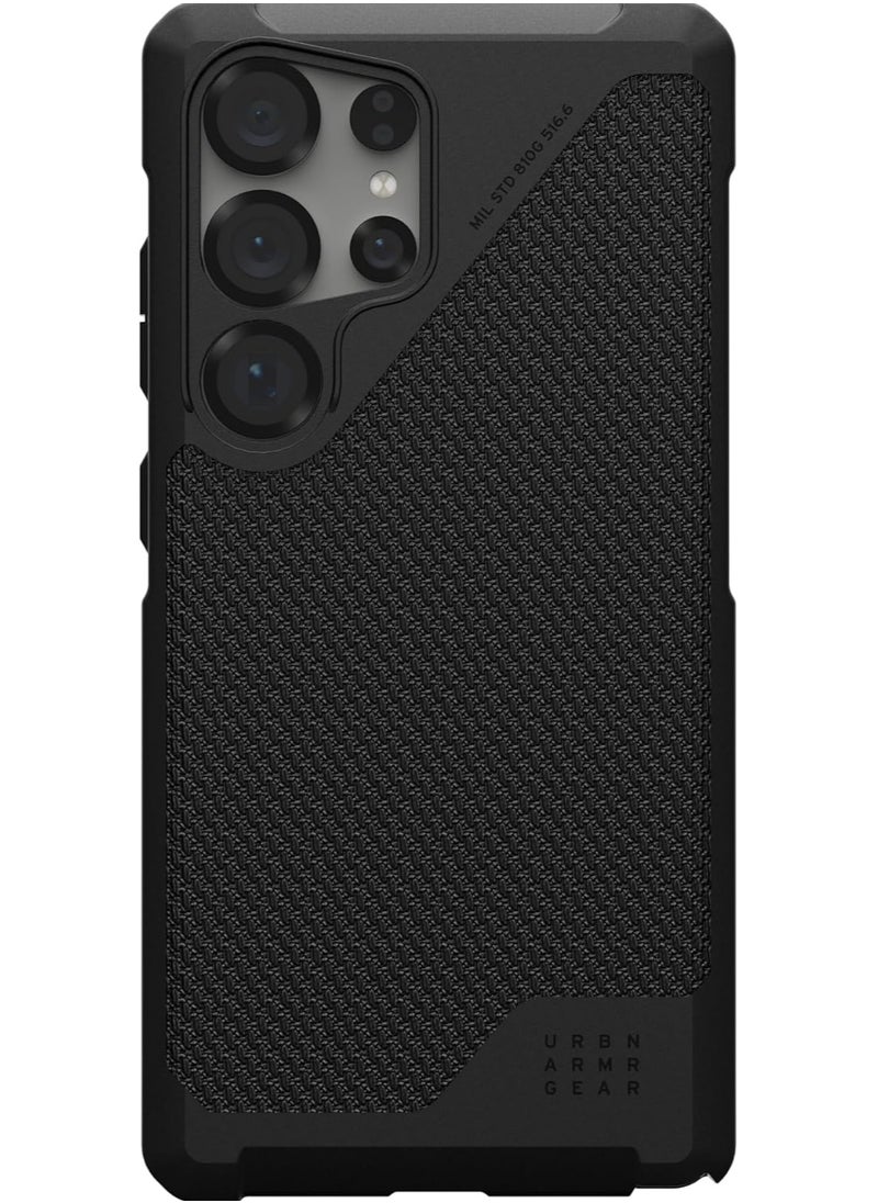 Urban Armor Gear - UAG Metropolis LT [MagSafe] Samsung Galaxy S25 ULTRA Case Cover [18 Feet Drop tested] - Kevlar Black - Image 1