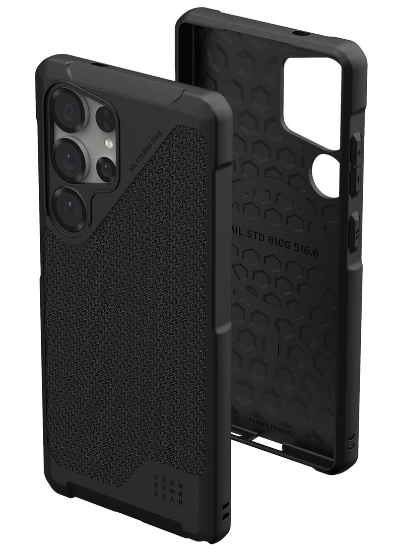 Urban Armor Gear - UAG Metropolis LT [MagSafe] Samsung Galaxy S25 ULTRA Case Cover [18 Feet Drop tested] - Kevlar Black - Image 1