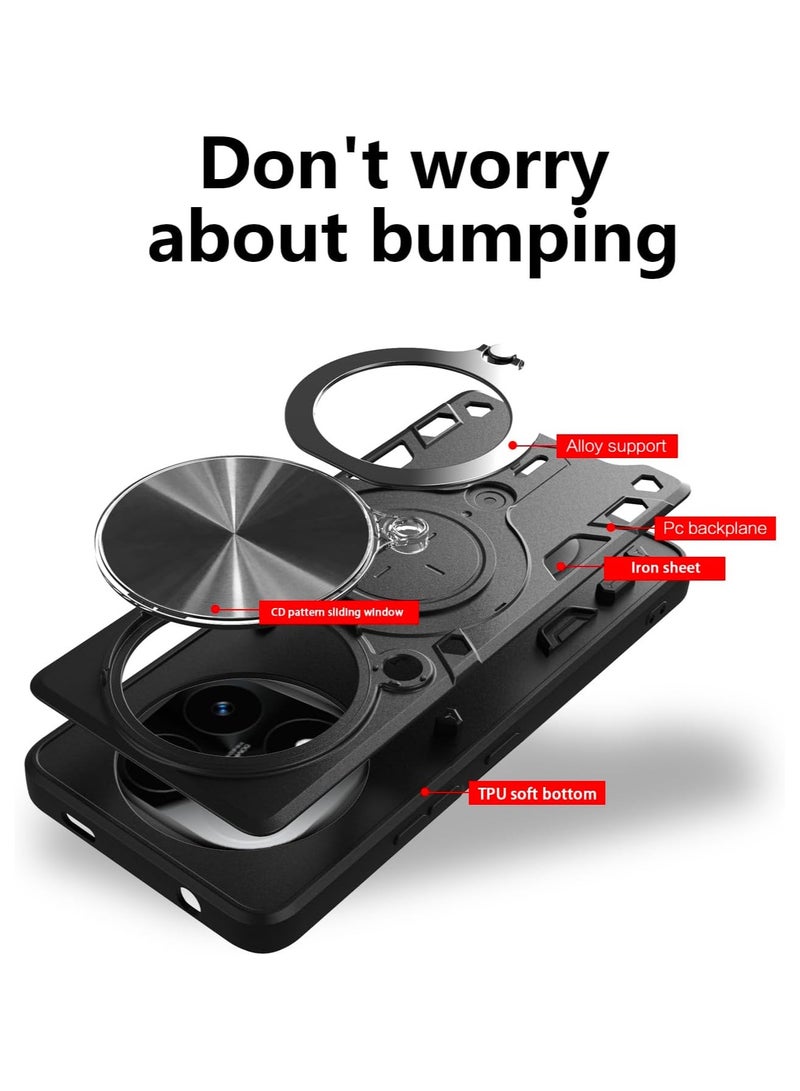 Compatible with Xiaomi Redmi Note 14 Pro Case.with Slide Camera Lens Cover Compatible with Xiaomi Redmi Note 14 Pro Case  - Image 3