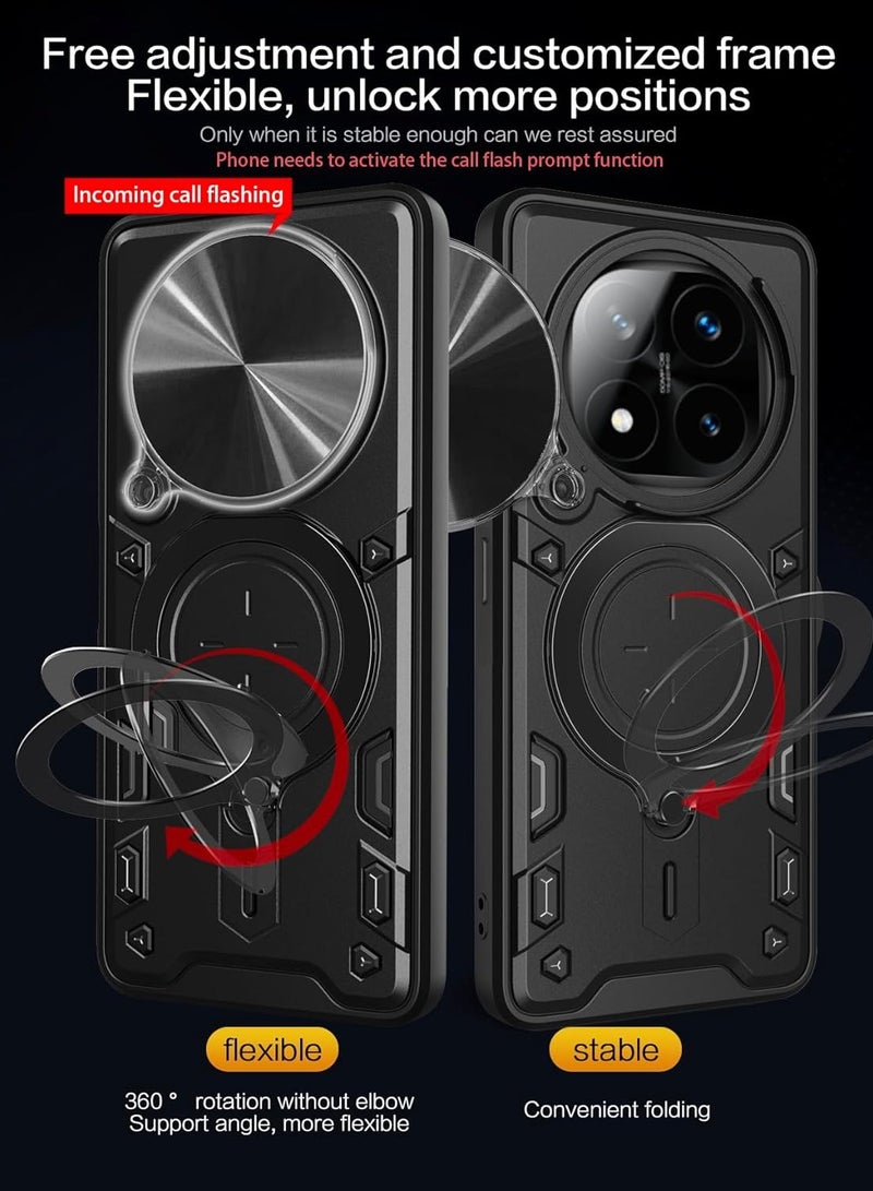 Compatible with Xiaomi Redmi Note 14 Pro Case.with Slide Camera Lens Cover Compatible with Xiaomi Redmi Note 14 Pro Case  - Image 4