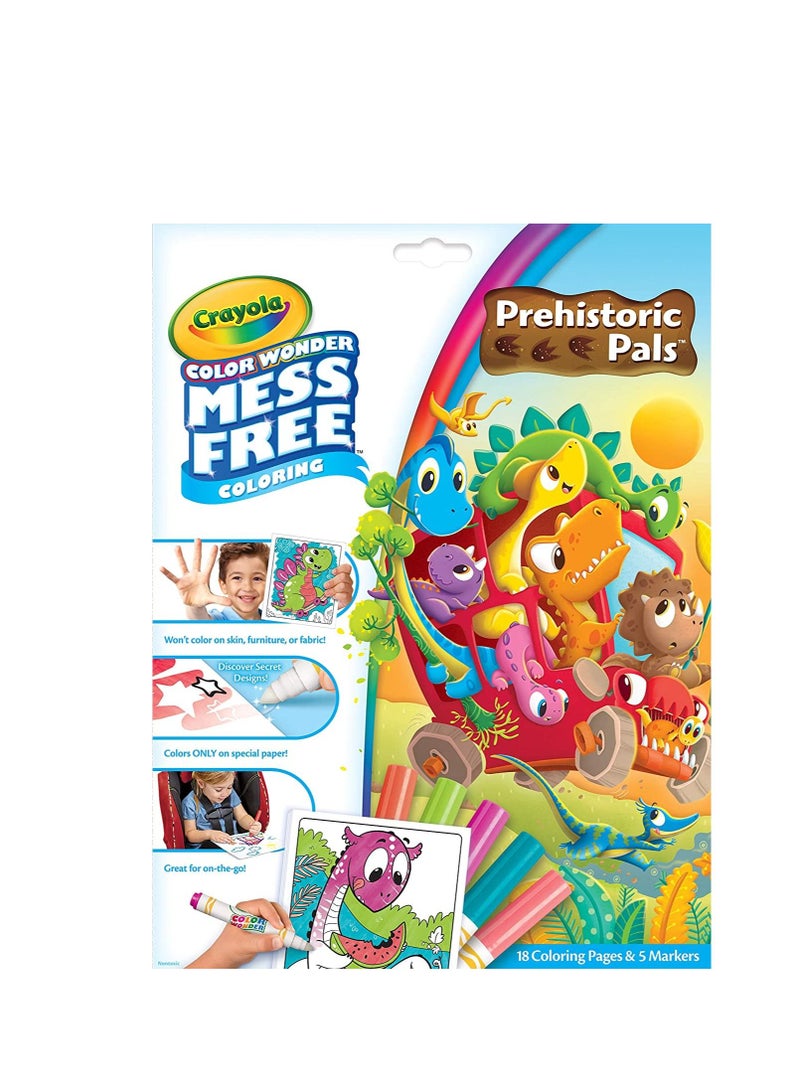 Crayola Mess Free Color Wonder Prehistoric Pals Activity Set - Image 1