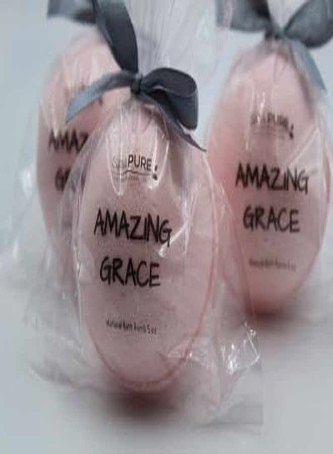 Spa Pure SpaPure AMAZING GRACE Bath Bomb - 3 XL Fizzies, Handmade in the USA with Natural Ingredients, Organic, Shea and Cocoa Butter, Great for Dry Skin, Individually Hand Wrapped (Amazing Grace type (FBA) - Image 1