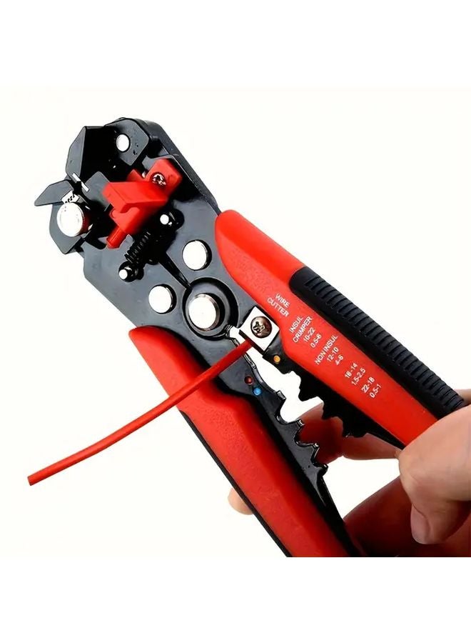 مشذب أسلاك أوتوماتيكي أحمر وأسود لاستخدامات المنزل والسيارة - Image 3