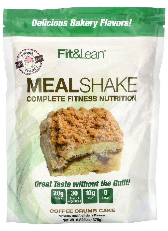 Fit & Lean - Meal Shake Complete Fitness Nutrition Coffee Crumb Cake 0.82 lb (370 g) - Image 1