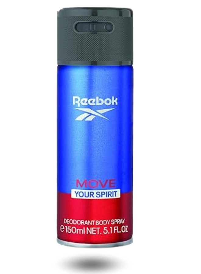 Reebok بخاخ مزيل العرق للرجال من ريبوك موف يور سبيريت 150 مل