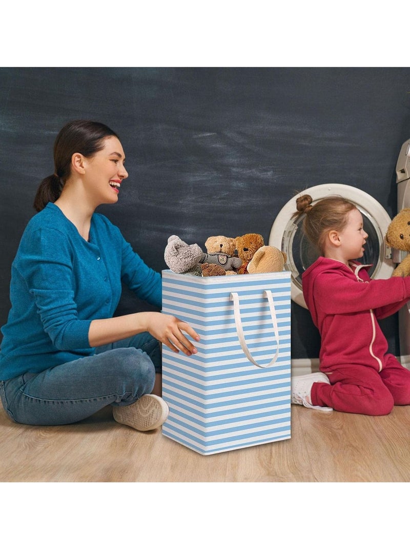 جيرينك سلة غسيل ، سلال كبيرة قابلة للطي 75 لترا بمقابض ، سلة تخزين ملابس قائمة بذاتها مقاومة للماء ، منظم ألعاب وملابس - Image 3