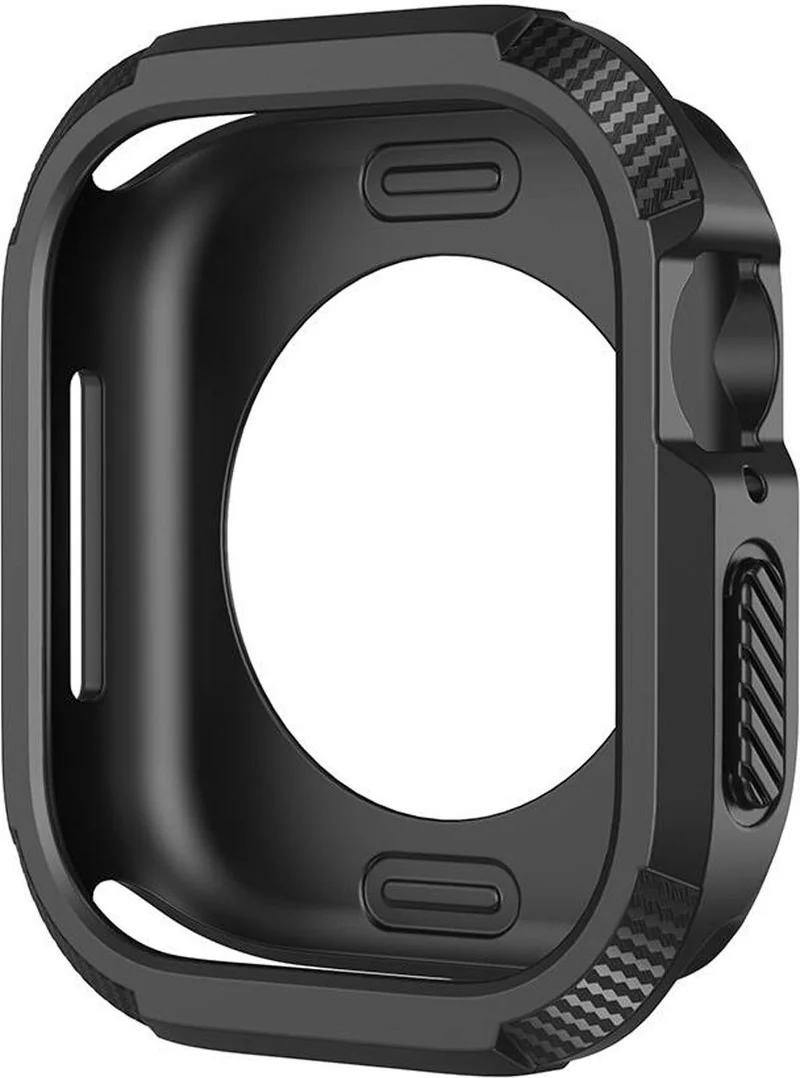 فورزاكاس Apple Watch 10 46MM Compatible Open Front Armor Silicone TPU Case Protective Cover - FC794