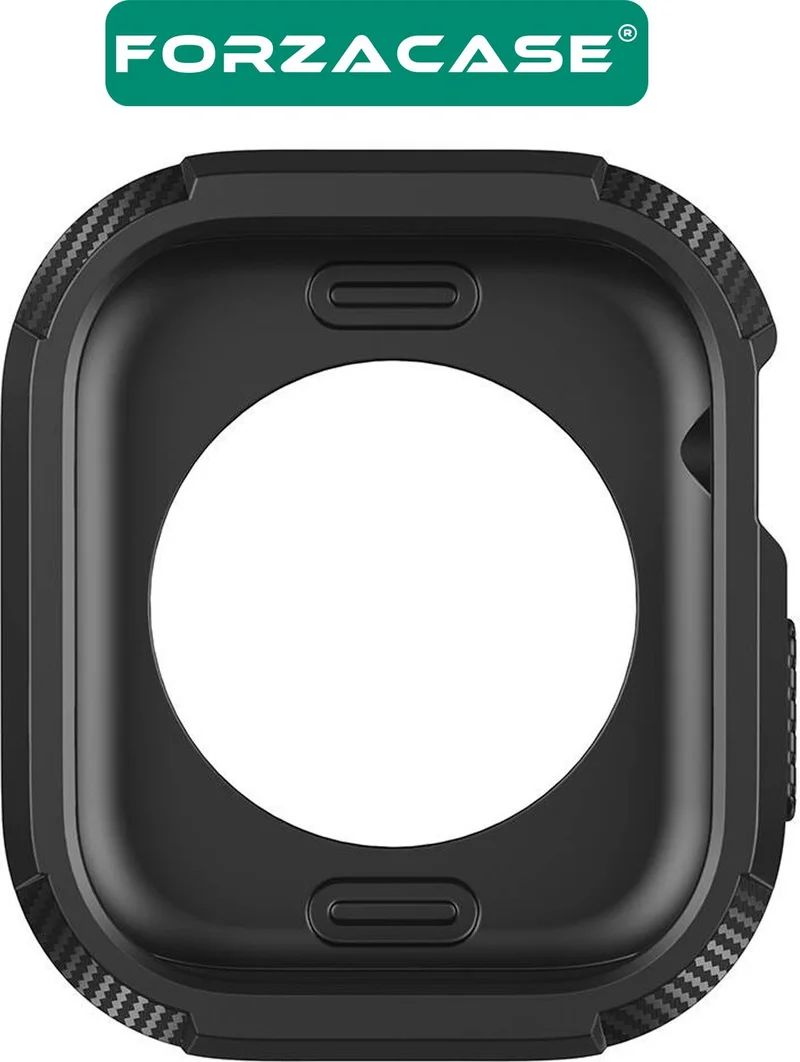 فورزاكاس Apple Watch 10 46MM Compatible Open Front Armor Silicone TPU Case Protective Cover - FC794