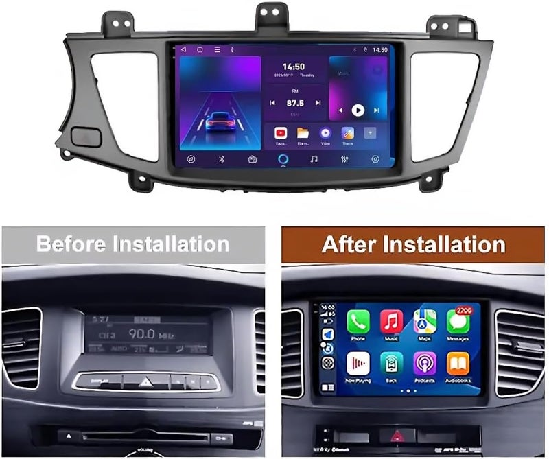 فيريكس ستيريو سيارة كيا كادينزا K7 بشاشة أندرويد 2009-2013 مع Apple Carplay Android Auto لاسلكي واي فاي DSP FM&AM BT AHD كاميرا متضمنة واجهة سريعة (4 + 32 جيجابايت 360D كاميرات) - Image 3